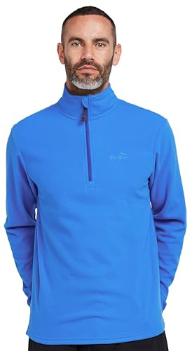 Peter Storm Mens Bracken Half Zip Fleece with Fitted Collar & Hem, Lightweight 60g Brushed Microfleece Midlayer Pullover, Ideal for Walking, Hiking & Outdoor Recreation