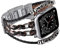Wingoden Posh Leather Band Compatible with Apple Watch Band Bracelet 42mm 44mm 45mm 49mm for Women Men - Wrap Boho Apple Watch Strap for iWatch Band Series 9 8 SE 7 6 5 4 3 2 1 Ultra 2, Black Braided