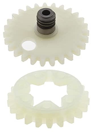 eMagTech Set of 2 Oil Pump Worm Gear and Spur Wheel Kit Compatible with Stihl 028 038 MS380 MS381 Chainsaws Replace 1119 640 7100 & 1119 642 1501