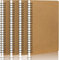 Yarotm Quaderni a Spirale - 4 Pezzi Taccuino Puntinato A5-100gsm 60 Fogli Notebook Puntinato 5mm - 700gsm Copertina Rigida Kraft Quaderno a Puntini - Dotted A5 Notebooks