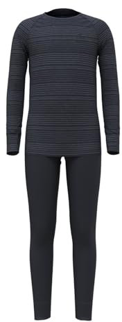 Odlo Kinder Funktionsunterwäsche Set Active WARM ECO Set, India Ink - Folkstone Gray, 164