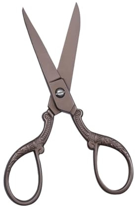 Edelstahl Stickschere Braun für Nähen und Stickerei, Ergonomisch