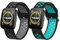 kwmobile 2X Sportarmband kompatibel mit Huami Amazfit Bip 5 Unity/Amazfit Bip 5 / Amazfit GTR 4 Armband - Fitnesstracker Band Set aus TPU Silikon