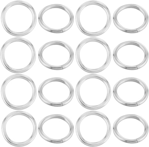 Beebeecraft 1 Box 50 Stück 925 Biegeringe Aus Sterlingsilber 6 mm Offene Biegeringe Verbinder Schmuck Runde Kreisringe Für DIY Ohrringe Halsketten Armbänder Reparaturzubehör