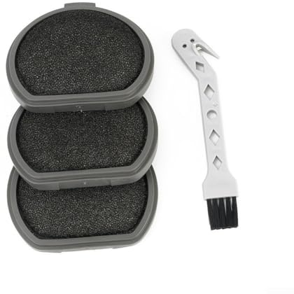 Vilgftyiet Filter Replacement Kit Compatible For AEG QX9 For AEG FX9 Models Of Cordless Vacuum Cleaners, Including 3*Filters+1*Cleaning Brush