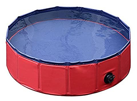 XANAYXWJ Hundepool, Sommer, faltbar, Haustierbadewanne, Schwimmbad, multifunktional, praktisch und bequem, für den Innen- und Außenbereich, Hunde- und Katzenbadewanne (Farbe: 20 x 80 cm)