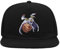 Atspauda Anime 237 Baseballmütze, 5 Panel, Snapback, flach, Schwarz, Schwarz , Einheitsgröße