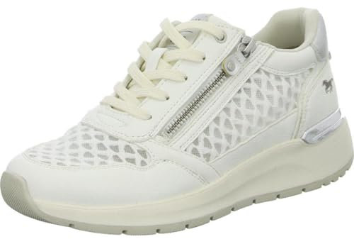 MUSTANG Femme 1487-304 Chaussures Basses à Lacets, Blanc, 39 EU
