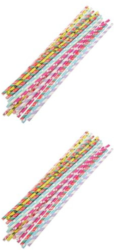 OKUMEYR 100pezzi Bastoncini Per Cotone Carta Supporti Per Marshmallow e Dolci Per Feste e Compleanni