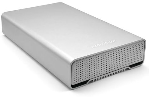 Avolusion PRO-G1 - Disco duro externo USB-C de 10 TB USB 3.2 Gen 2 (10 Gbps) con concentrador USB para Windows/MacOS (gris)