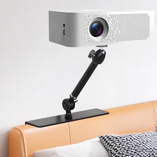 VexNook Support de projecteur pour lit et canapé - Bras Fixe 20 cm - Design caché, Compatible avec 99% de projecteurs, XGIMI, Nebula, VANKYO, Epson...