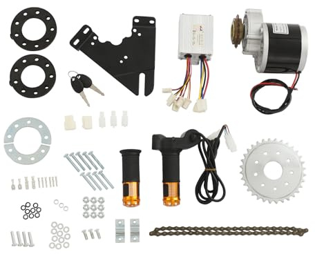 Elektro Bike Umbausatz 350W 24V für Mountainbike mit Bürstenmotor Kettenrad Motorsteuerung Drehgasgriff geeignet für Fahrräder mit weniger als 36mm Naben Durchmesser