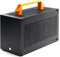 SGPC Funda K49-BL Mini ITX – Factor de forma pequeño de 8.3L, soporta GPU de hasta 300 mm, enfriador de CPU de hasta 69 mm, SFX PSU, USB 3.0 y E/S frontal tipo C, incluye panel lateral acrílico y asas