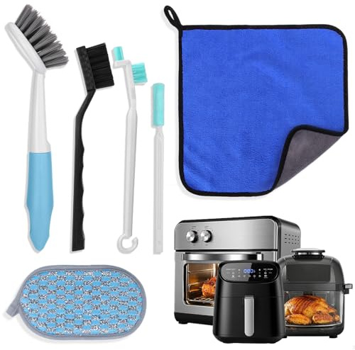 XANGNIER Kit di spazzole per la pulizia della friggitrice ad aria, 6 pezzi, spazzola per la pulizia della friggitrice ad aria, accessori
