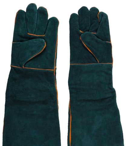Nicear Anti-Biss-Handschuhe, Katzenhandschuhe, Sicherheitshandschuhe, 62 cm, Anti-Biss-Arbeitshandschuhe zum Schweißen, Umgang mit Hunden, Katzen, Schlangen, Papageien, Eidechsen, Reptilien