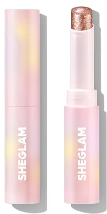 SHEGLAM Kristall Gel Glanz Stick Lidschatten Stick Eyeliner Aufheller Bleistift Wachsmalstift mit Pinsel, leicht zu verblenden langanhaltender schimmernder Lidschatten-Stick-Rock Star