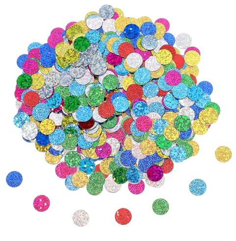 Ouligay Geburtstag Konfetti Hochzeit Tischkonfetti Weihnachts tischdekoration Bunt Runde Konfetti weihnachten Streudeko Tischdeko Papierkonfetti Tischkonfetti