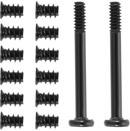 PATIKIL 100Pcs Computer Case Fan Screws Kit, #6-32 x 30mm & M5 x 8mm Long Short PC Cooling Fan Mount Screws for DIY Repair Motherboard Radiators PC Case, (Black, 50 Pcs of Each)