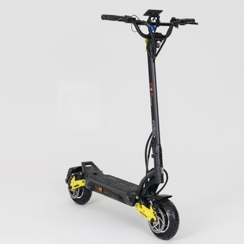 ICe Q5 EVO 2026 Trottinette électrique double moteur 1000 W - 52 V 23 Ah / 60 V 26 Ah - Freins à disque hydraulique - Certifié DGT (jaune, batterie 52 V 23 Ah)