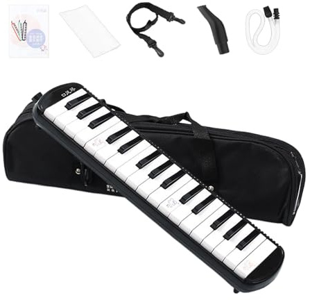 32 Tasten Melodica Instrument Luftpiano | Air Keyboard Piano Blas Melodika, Tasten Mundharmonika, Tragetasche, Leicht, Kompakt, Gestimmtes Blasinstr