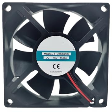 Ventilateur 80 mm 15 V 8 cm YTD158025S DC15 0,35 A 2 fils x 25