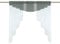 HongYa transparenter Voile Scheibengardine Tunnelzug Kurzstore Küche Kleinfenster Gardine H/B 80/80 cm Grau