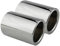L&P A306 2 Auspuffblenden Endrohrblenden Chrom Edelstahl spiegel poliert für F20 F21 125i 125d 225d F30 F31 325d 330d Auspuffblende Plug&Play Endrohrblende Auspuff Blende Endrohre