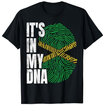 It's in My DNA Jamaican Flag Jamaica Boy Girl Gift T-Shirt
