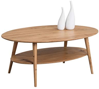 M2 Kollektion Phil Couchtisch, Holz, braun, Länge 115cm, Breite 70cm, Höhe 42cm