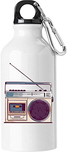 Retro Boom Box Analog Technology Music Touristische Wasserflasche