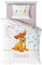 Bettwäsche Disney Bambi, 100% Baumwolle, für Baby- oder Juniorbett, Bettbezug 100 x 140 cm + Kissenbezug 40 x 60 cm