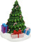 Aquarium Christmas Tree Decoration Ornament Decor- Small Xmas Season Fish Tank Festive Celebration