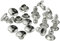 AERZETIX - C56660 - Set di 10 Rivetti tubolari Ø4.5mm per jeans pantaloni - in acciaio - colore argento - merceria cucito vestiti artigianato