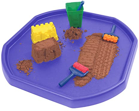 Small 70CM X70CM Durable Plastic Tuff Tray – Ideal for Mixing Cement, Sand, Plaster or Use in Messy Crafts, DIY Projects, and Outdoor Activities. (1, Purple)