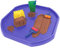 Small 70CM X70CM Durable Plastic Tuff Tray – Ideal for Mixing Cement, Sand, Plaster or Use in Messy Crafts, DIY Projects, and Outdoor Activities. (1, Purple)
