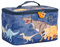 PERLETTI Borsa Termica Porta Pranzo Bambino Dinosauri - Lunch Box Contenitore Portavivande Materiale Termico Blu - Porta Pranzo Merenda Bambini Scuola Materna Elementare - 15x23x15cm (Dinosauro)