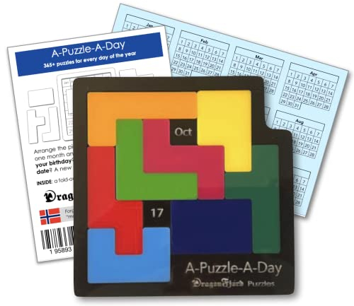 A-Puzzle-A-Day (Acrylic) - The Original Daily Calendar Puzzle with 365+ Challenges for Every Day of The Year