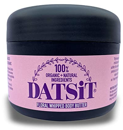 DATSIT - Organic Body Butter | Handmade | Vegan | Cruelty Free | No Preservatives | No Artificial Ingredients | FLORAL: Lavender & Rose - (150ml)