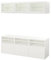 Ikea BESTÅ TV-Aufbewahrungskombination/Glastüren, 180x42x192 cm, weiß/Lappviken weiß Klarglas