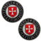 Ritter Tempelritter rotes Kreuz Schild Applikation Patches Tactical Military Moral Applikationen Patch Emblem Abzeichen