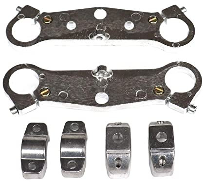 DELLEN Fourche Avant de Moto Choc Triple Arbre Pince supérieure inférieure for 47cc 49cc Dirt Bike