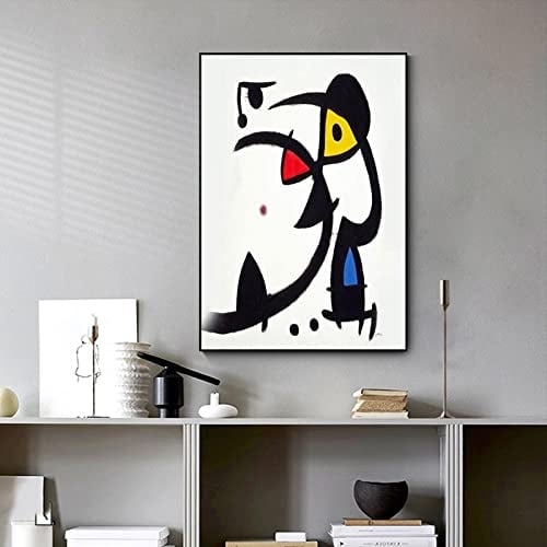SDVIB Vintage abstrakte Ausstellungsserie Joan Miro, Leinwandgemälde, Poster und Druck, Wandkunst, Bilder für Wohnzimmer, Heimdekoration, 60 x 80 cm, rahmenlos