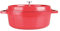 Sitram 712901, COCOTTE ovale en fonte d'aluminium 7,5 litres - Extérieur Rouge et intérieur noir - toutes sources de chaleur y compris induction.