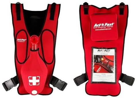 Act-Fast Erstickungs-Rettungsgerät Notfallausrüstung für Erwachsene– mit Backshot Rettungsdienstzubehör verstellbare Trainingsweste für Schülerunterricht ideal für Erste-Hilfe-Lernen