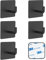 SSYR&P Ganci Adesivi 6 pezzi, Ganci Adesivi in Acciaio Inox, Autoadesivi Gancio Impermeabile, senza Forare,Ideale per cucine, bagni, uffici. (nero)