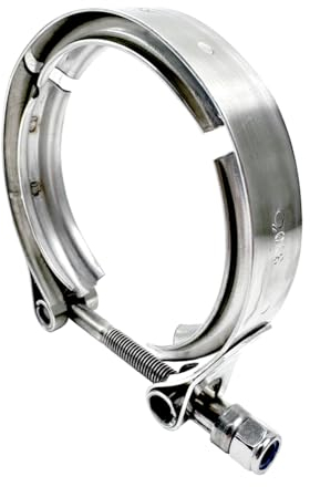 RCCT 3 Inch V Band Clamp 76 mm - Stainless Steel 304 V Band Clamp for Exhaust/Turbo - Without Flange - V-Band Clamp (3 Inch (76 mm)