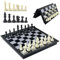 Czwander Schachspiel,Schachbrett Magnetisch, Reiseschach,25 × 25 cm Einklappbar Schachbrett,Tolles Schachspiel für Kinder und Erwachsene