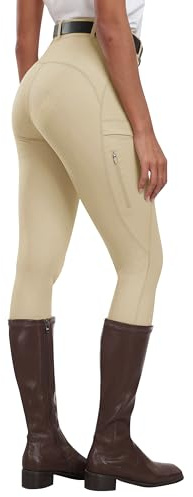MoFiz Pantalones Hipica Mujer Pantalones Ecuestres Silicon Full Seat Mallas Equitacion Pantalones para Verano