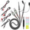 2 Packs Oscilloscope Clip Probes with BNC to Minigrabber Test Lead Kit 10:1 and 1:1 Switchable Bandwidth