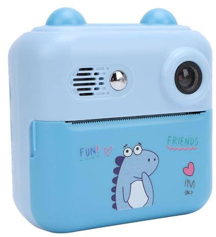 Digitale Sofortbildkamera, 50MP 1080P HD Videokameras mit 2,4 Zoll IPS Augenpflegebildschirm, 16 fachem Digitalzoom, Tragbare Digitale Auf nahme- und Druckkamera für Reisen (Blau)